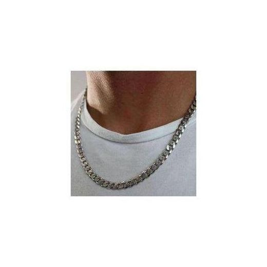Fashion Shiny Mens Iced Out Silver Miami Cuban Link Chain - image 2