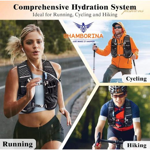 Generic Shamborina Running Vest With Hydration Bags - Perfect for Running,Hiking,Cycling, Riding and Athletics - image 2