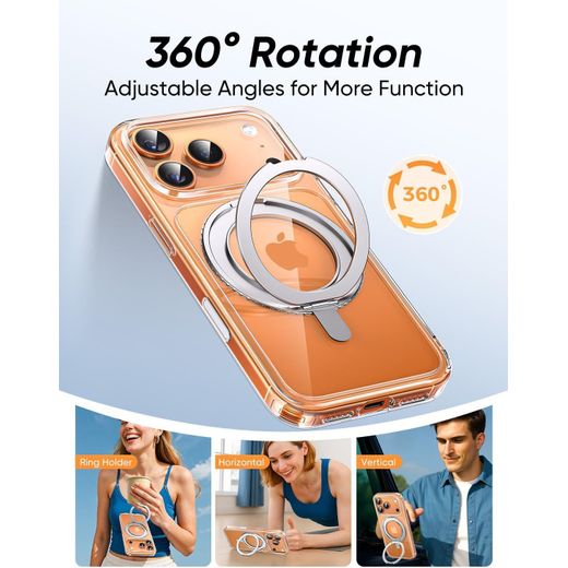 Generic Scratch-Resistant Cover, Military-Grade Shockproof, Magnetic Phone Case for iPhone 17 Pro, Clear - image 3