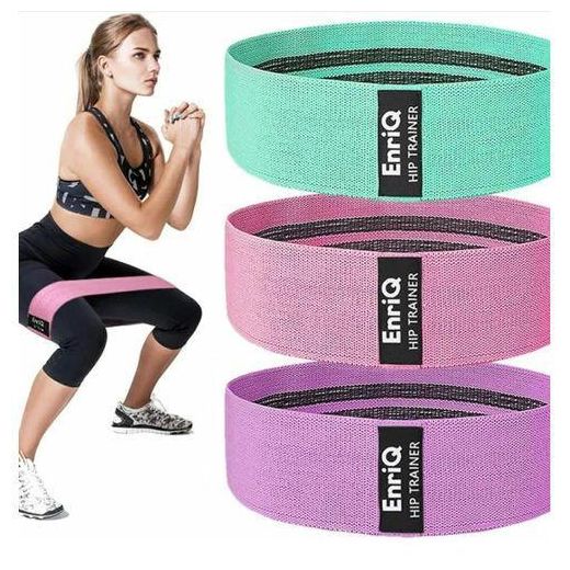 Generic 3pcs Resistance Bands , Long Fabric Resistance Bands with 3 Resistance Levels for Full Body Workout, Pull up Loop Bands for Women/Men Strength Training, Yoga, Pilate, Fitness - image 2