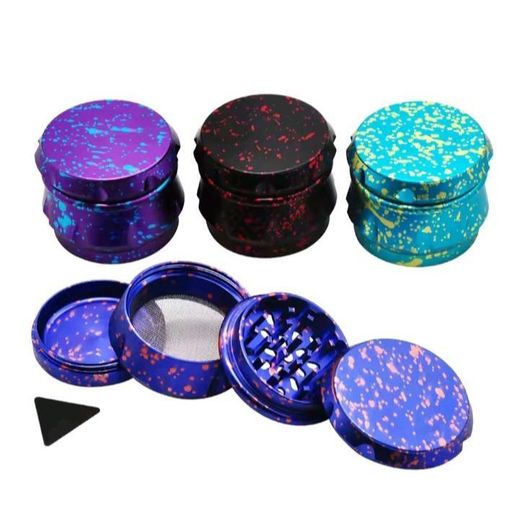 Generic 63mm 4 Layer Mettalic Herbs Crusher Multi Purpose Grinder