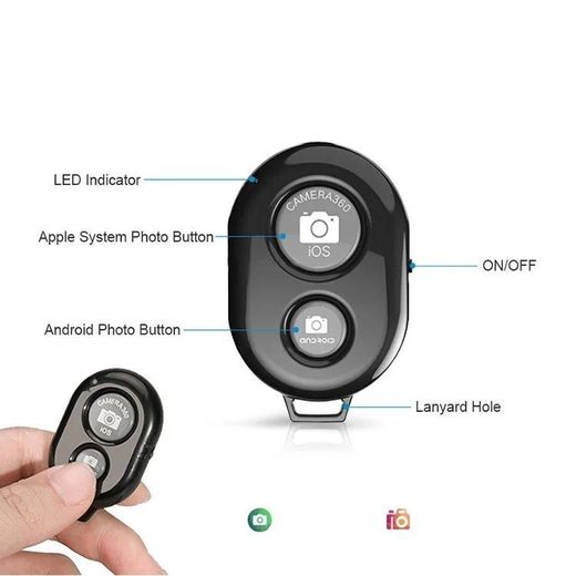 Generic Mini Smartphone Bluetooth Camera Shutter Remote For Photogra - image 3