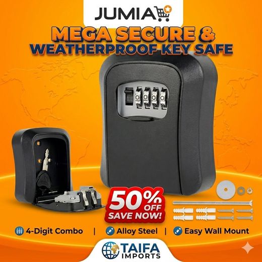 Generic Tamper Proof Money Key Lock box Piggy Bank – Save Smart with 4-Digit Code Protection Safe Lockbox - Black - image 3