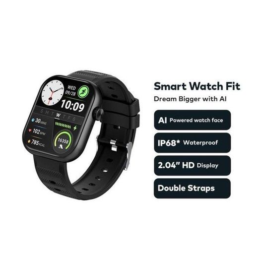 Itel l Smart Watch Fit 020 Ultra – 2.04" HD Display, Bluetooth Call, IP68 Waterproof, AI Faces + Extra Strap
