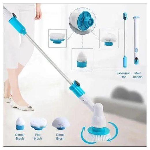 Generic Electric Spin Scrubber - Cordless & Rechargeable Power Cleaner with 3 Brush Heads for Bathroom, Tub & Tile - image 3