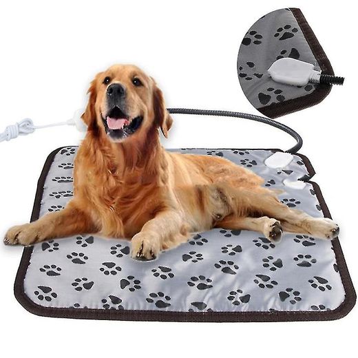 Generic 45x45cm Pet Heating Mat Electric Dog/Cat Temperature Adjustable Waterproof Warm Heat Pad Cats Puppy Chew Resistant Heated Warmer - image 2