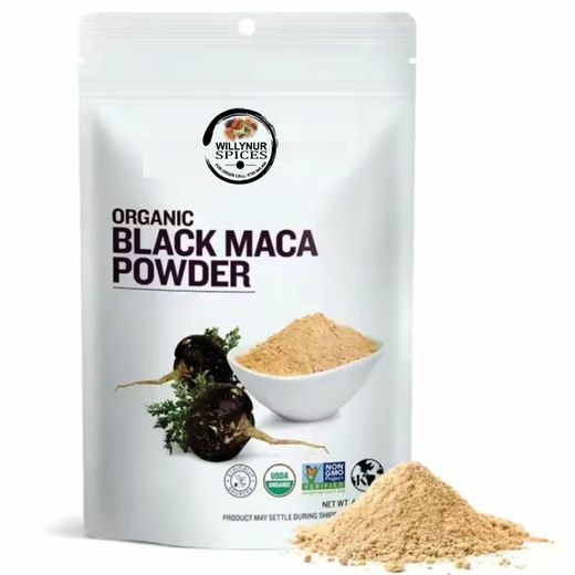 Willynur Spices Organic Maca Root Powder,  Gelatinized for Better Absorption, Rich in Antioxidants, No GMOs, Vegan .