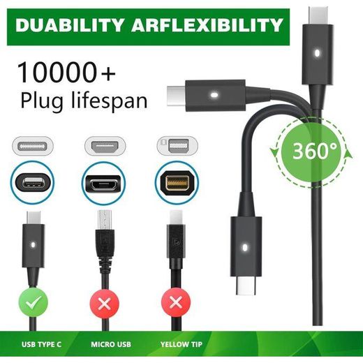 DELL 130W USB C Laptop Charger for XPS 15 17 9575 9500 9510 9520 9530 9700 9710 9720 9730,Precision 5470 5480 5550 5560 5530 5570 5750 5760 5770 3550 3560 3570 3571 - image 3