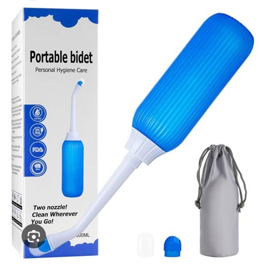 Generic Premium 500ml Portable Travel Bottle Bidet – Handheld Ergonomic Personal Hygiene Care Squeeze Washer with Dual Spray Nozzles and Storage Bag for Postpartum Perineum Recovery, Elderly, and Outdoor Use - image 2