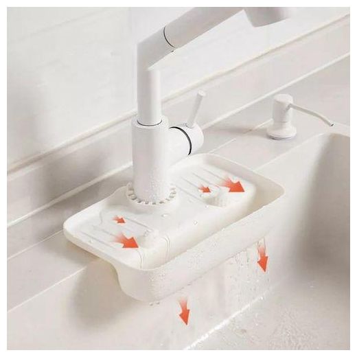 Generic Silicon Sink Tidy  Sink Organizer Soap Sponge Holder Sink Shelf - image 2