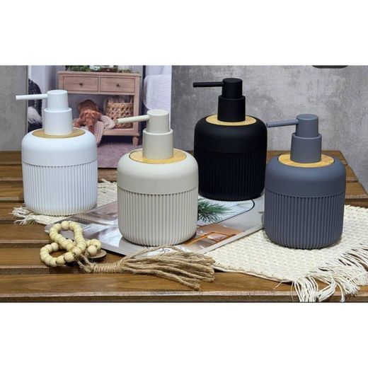 Bamboo Luxury Lotion Pump Bottle For Kitchen/ Bathroom Countertops - image 2