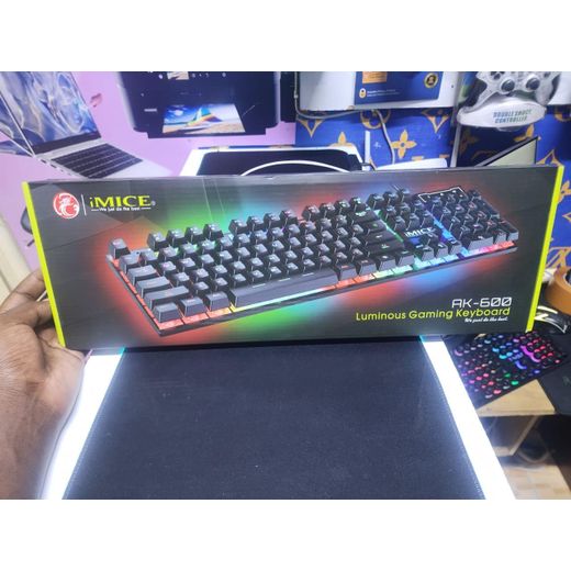 Keybord iMICE AK-600 Luminous Gaming Keyboard – RGB Backlit Wired USB