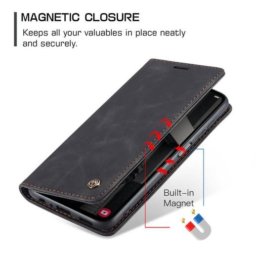 Generic ID/Cards and Cash Wallet, All round Protection Leather Flip Cover Case for Tecno Camon 30 Pro - image 4