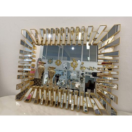  Luxury decorative mirror (Big size)   Suitable for living room, dining, bathroom   Size: 74*57cm 