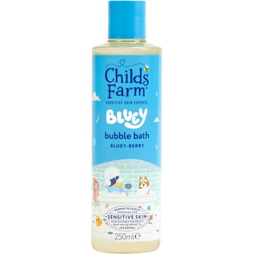 Childs Farm  Kids Bluey Bubble Bath, Bluey-Berry  Gently Cleanses & Soothes Suitable for Dry, Sensitive Skin, 250ml