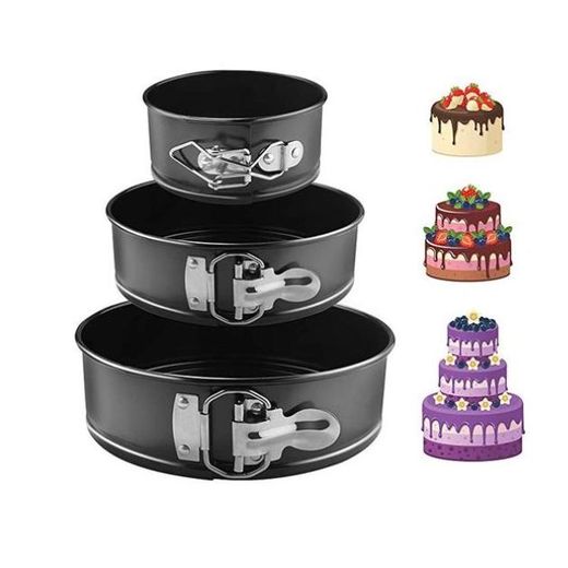 Generic 3 Pcs Set Cake Mold Baking Tin