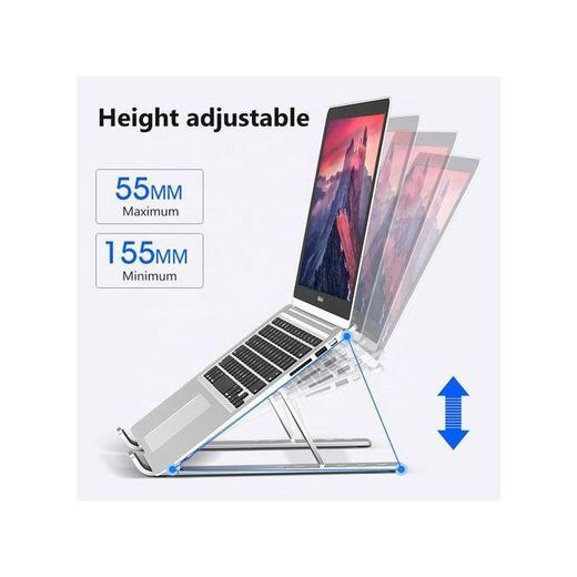 Generic Portable Laptop Holder Aluminum Alloy Fold Able Computer Stand - image 3