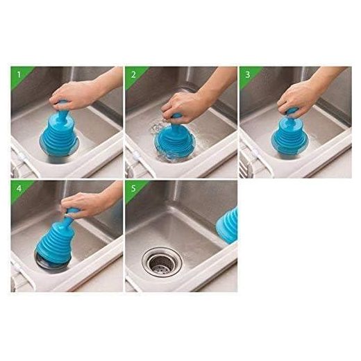 Generic 3 pieces - Toilet Bathroom Kitchen Drain Sink Unblocker Dredging Pipe Cleaner Rubber Plunger, Random Colour, - image 4