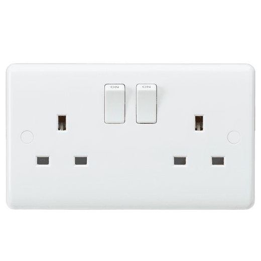 Dp Light  Double Twin Wall Socket Box 250V 13A