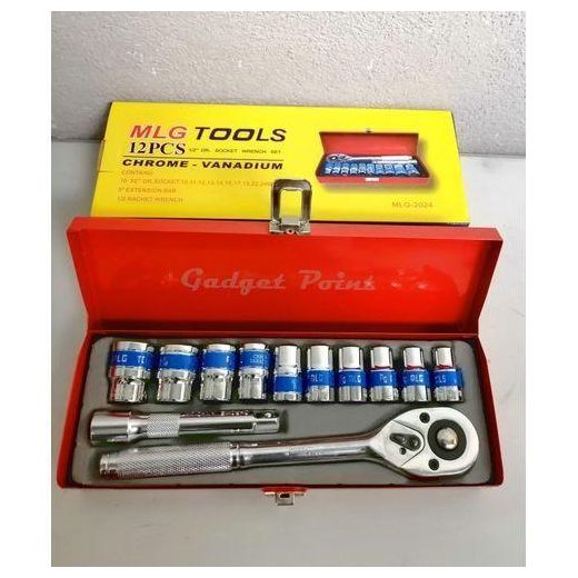 Mlg 12Pcs Ratchet Socket Spanner Set - image 3