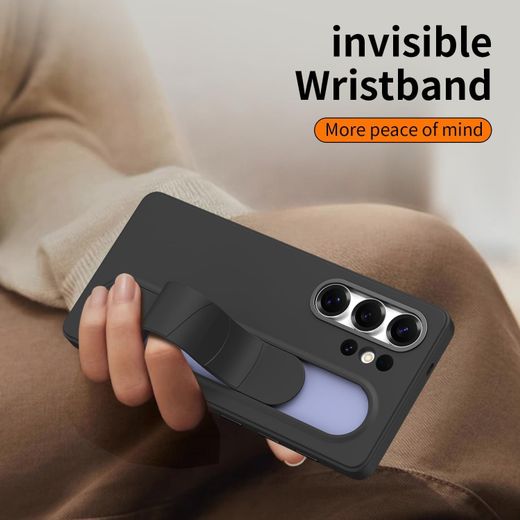 Samsung Galaxy S24 Ultra Smart NFC Button Protective Case – Adjustable Stand Wristband Grip Cover with Military Drop Protection - image 2