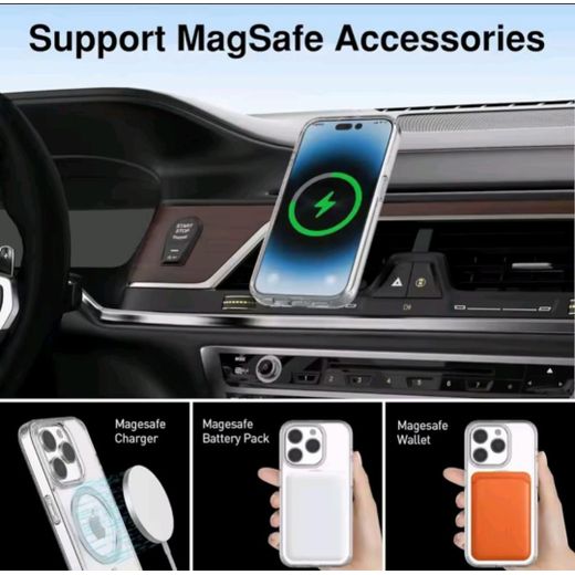 Apple Clear MagSafe Magnetic Phone Case for iPhone 7/8/7P/8P/X/XS/11/12/13/14/15/16 Pro Max - Wireless Charging Compatible Protective Cover - image 3