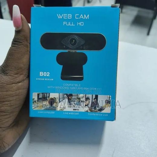 Generic Webcam 802 Full HD 1080P Webcam for PC and Laptop, Plug-and-Play, webcam with Microphone,Auto Light Correction, 360° View Web Cam for Live Streaming, gaming, Studying, Conferences - image 2