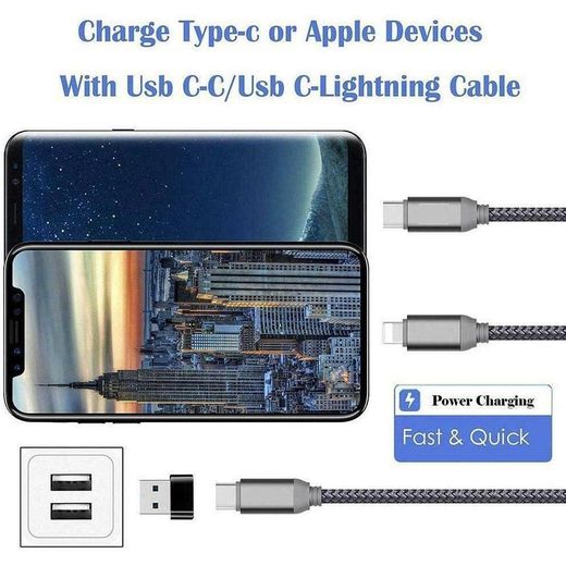 Generic Quality USB C Male to Type C Female Adapter, USB to Type C Converter - image 3