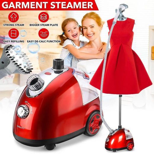 Sokany Professional Standing Steamer with Garment Hanger, Roll Wheels for Easy Movement  for clothes and garments - remove wrinkles - image 2