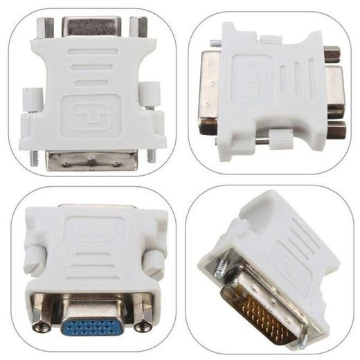 Generic DVI-I Male (24+5) To VGA Female (15-pin) Connector Adapter Dual Link Jack