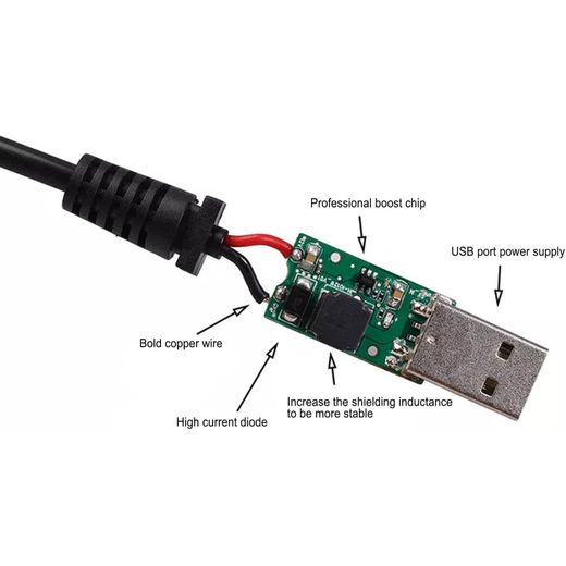 Generic USB to 12V Car Cigarette Lighter Female Socket Converter - image 3