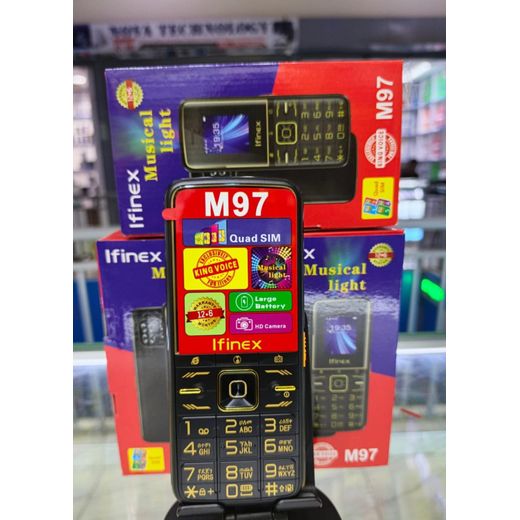 Ifinex M97 Feature Phone – Quad SIM, King Voice,Large Battery
