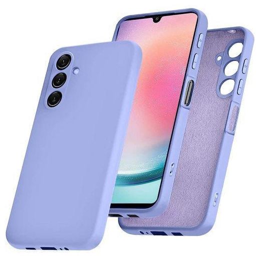 Generic Samsung Galaxy A24 4G/5G Shockproof Silicone Case Microfiber Lining Cover - Protective Phone Cover