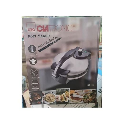 Clatronic Clatronic Automatic Electric Chapati Maker - Non-Stick, Compact Design, Easy Clean - image 2