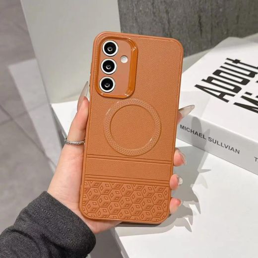 Generic Samsung Galaxy A17 soft silicone Unique cover/Case with magsafe Available in brown ,blue - image 2