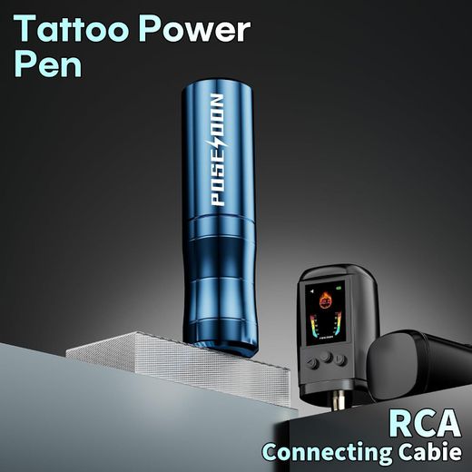 Poseidon Cordless Tattoo Gun Kit Complete Tattoo Kit for Beginner 2 batteries - image 3
