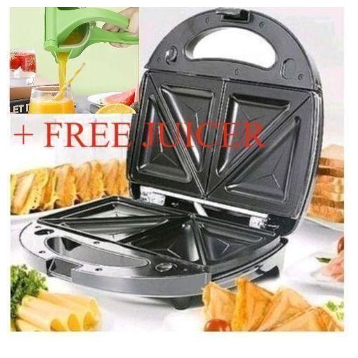 Sokany  2 Slice Sandwich Maker With FREE Manual Juicer