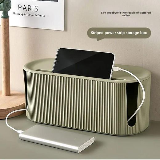 Generic Large Cable Storage Box, Power Strip Management Organizer, Desktop Wire Hider and Cord Protector - image 4