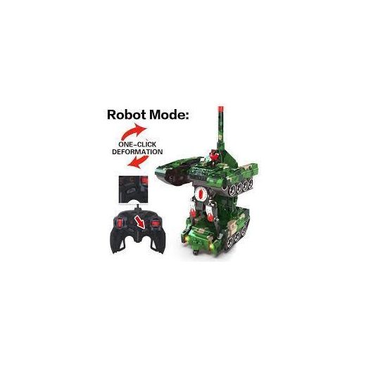 Generic Automatic Transforming Combat Tank Robot Toy – Battery-Operated Deformation Military Tank to Standing Robot with Flashing Lights, Cannon Light, Sound Effects, and Bump-and-Go Action - image 3