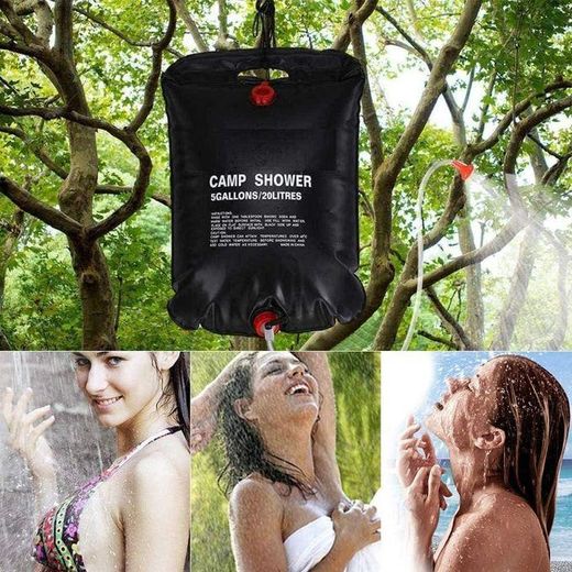 Generic Hot Sale 20LTR PVC Solar Hot Water Shower Bag 20ltrs Portable Thickened Foldable Bath Bag Large Capacity Water Storage Shower Tool Outdoor Sport Travel Picnic Camping