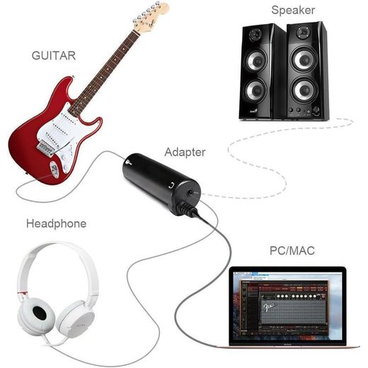Generic Guitar Irig Audio Interface with Tuner and Effects for iOS and Android - image 3