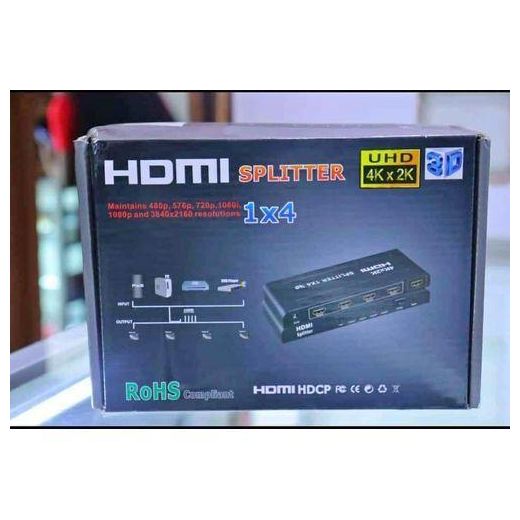 Generic 4k Input Resolution Support HDMI Splitter 4way - 1 Hdmi Input 4 Output