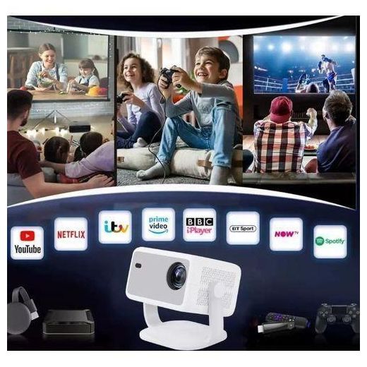 Elora L018 A05 Android 11 Smart Projector Outdoor and indoor Home & Office Mini projector - image 2