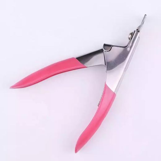 Generic Professional Acrylic Nail Clipper - Pink Edge Cutter for Artificial Nails, 0.1 kg - image 4