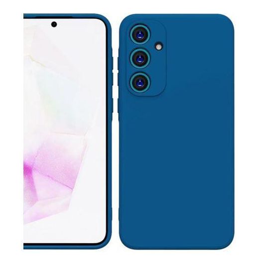 Generic SOFT Samsung Galaxy A55 5G,Slim Liquid Silicone Gel Rubber ,Camera Protection - Navy Blue - image 2