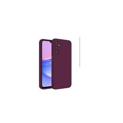 Silicone Back Cover for Samsung Galaxy A72 - Maroon, Anti-Fingerprint, Shock-Absorbing