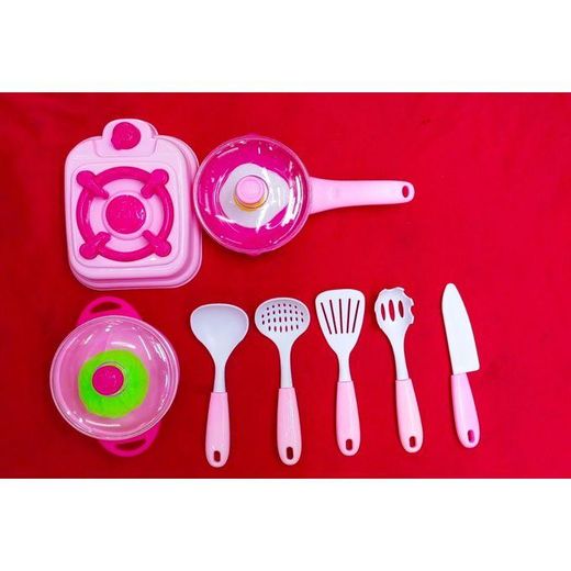 Generic PINK KIDS KITCHEN SET PLAY PRETEND - image 2
