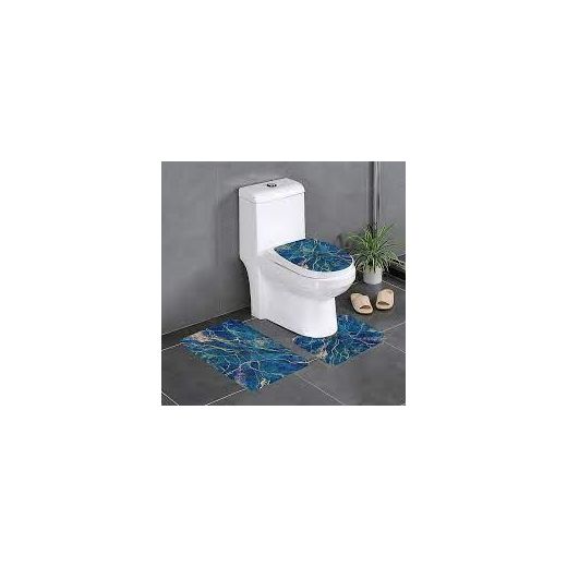 Generic 3 Piece set  Marble Bathroom Rugs and Mats Nonslip - image 2