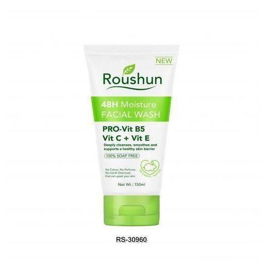 Roushun 48H Moisture Facial Wash - Deeply cleanses and Smoothens 150ml