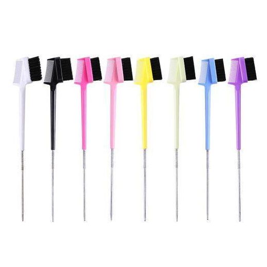 Generic 2in1 Eyebrow Brush/ Edge Brush And Comb For Make Up with Pin Tail - image 3
